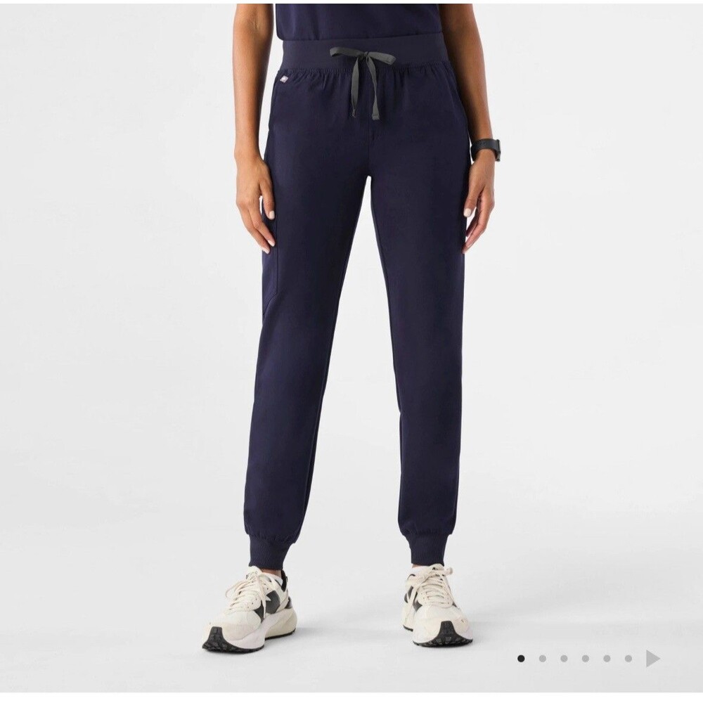 FIGS NAVY High Waisted Zamora Jogger Scrub Pants SIZE M/T